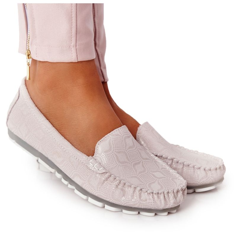 Rio Flore ekologické kožené mokasíny béžové béžový šedá