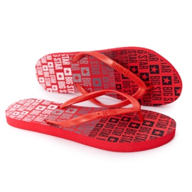Dámské žabky Big Star FF274A305 červená červený