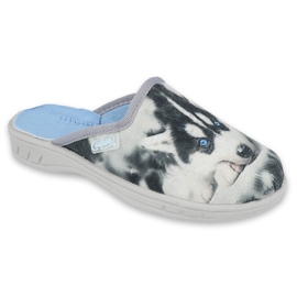 Aplikaci dětských pantoflí Befado Dog 707x416 šedá