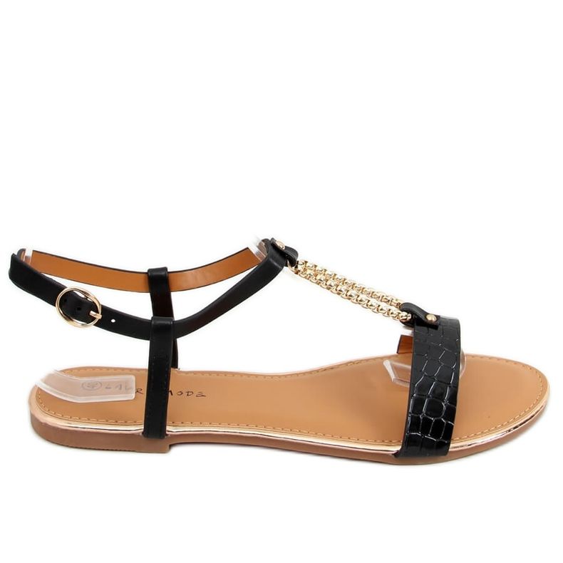 Černé dámské sandály F-18 Black černá