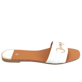 Bílé dámské pantofle N-109 White bílý