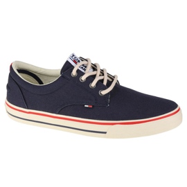 Textilní tenisky Tommy Hilfiger Jeans M EM0EM00001-006 námořnická modř