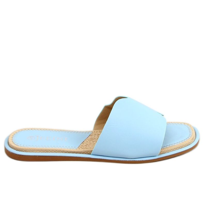 Modré dámské modré pantofle 395 Blue modrý