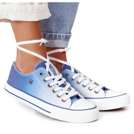 Dámské tenisky Big Star HH274129 Ombre Navy Blue bílý námořnická modř modrý