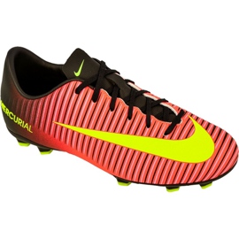 Kopačky Nike Mercurial Vapor Xi Fg Jr 831945-870 vícebarevný červený