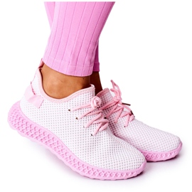 PS1 Dámská sportovní obuv nazouvací světle růžová na útěku růžový