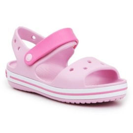 Crocs Crocband Sandal Kids 12856-6GD růžový Crocs Crocband Sandal Kids 12856-6GD růžový