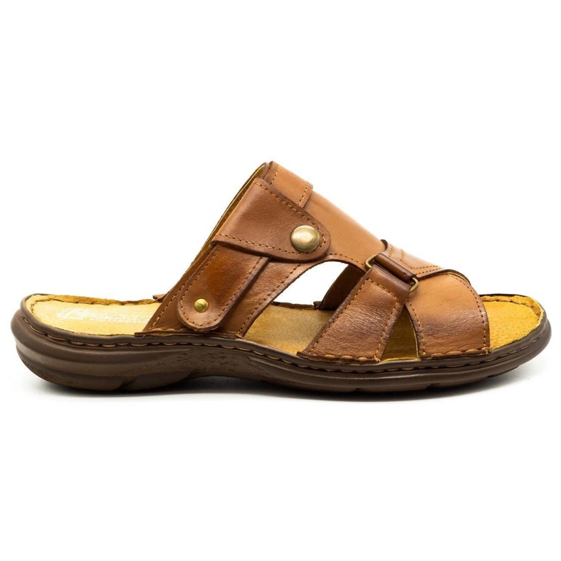 Polbut Pánské pantofle 024 velbloud hnědý