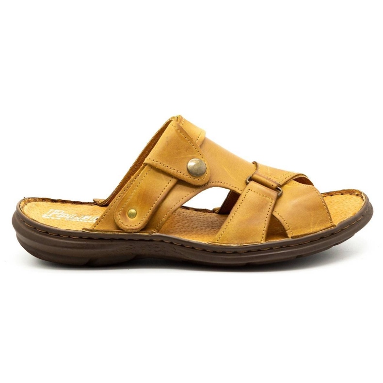 Polbut Pánské pantofle 024 červené oranžový