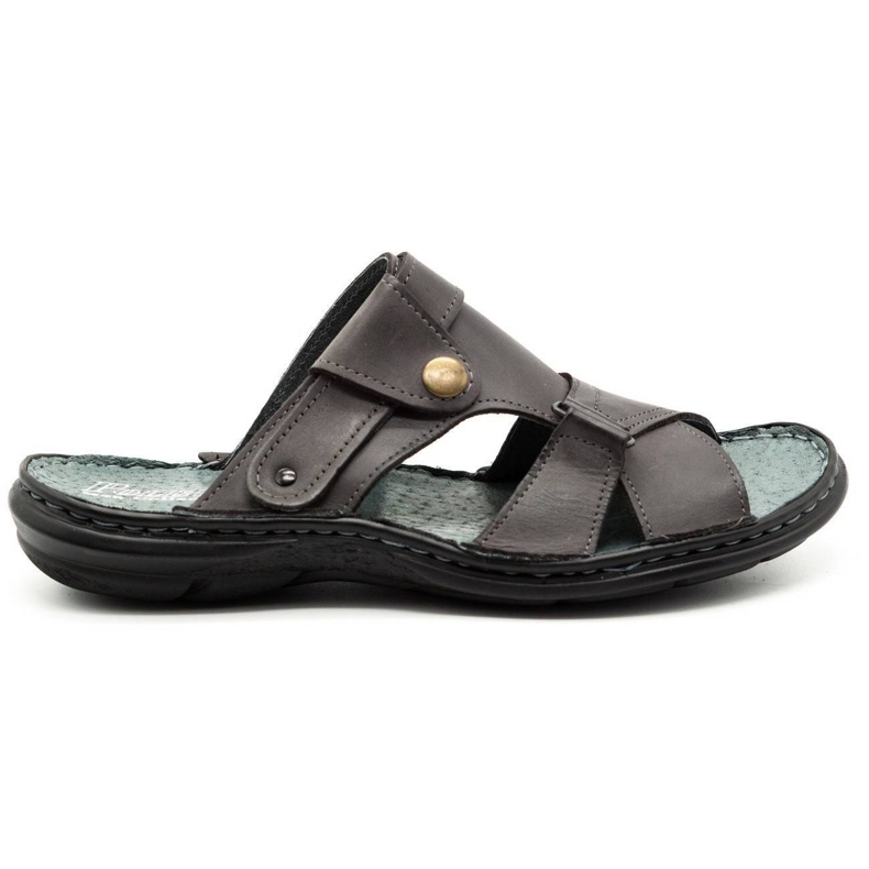 Polbut Pánské pantofle 024 šedé šedá