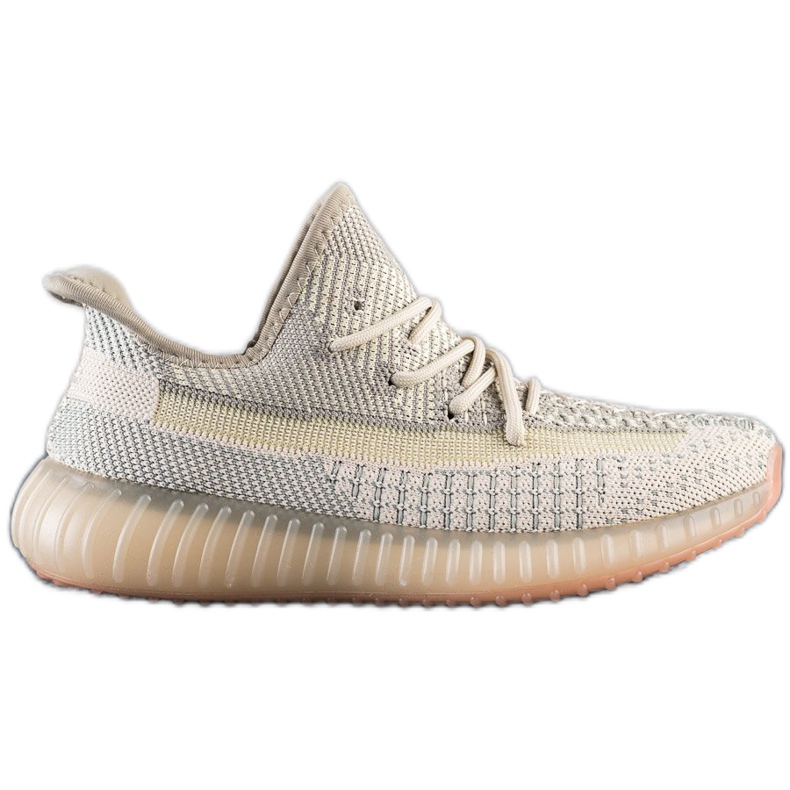 SHELOVET Textilní tenisky na platformě béžový