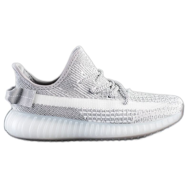 SHELOVET Textilní tenisky na platformě stříbrný šedá