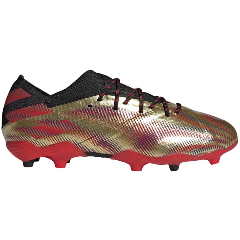 Kopačky Adidas Nemeziz Messi.1 Fg Jr FY0806 oranžová, zlatá zlatý