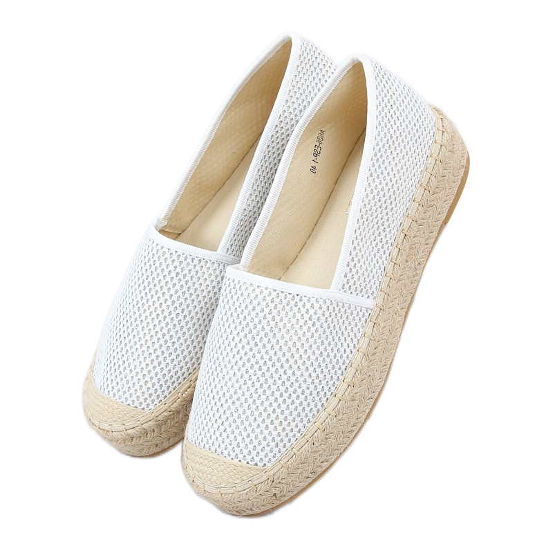 Bílé dámské espadrilky A666-ESP-1 White bílý