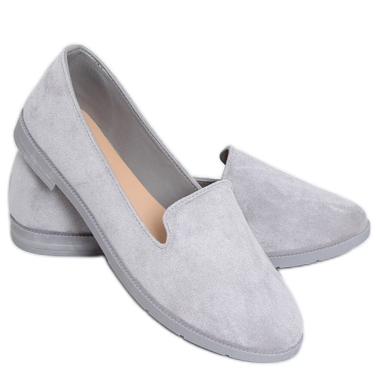 Šedé dámské pány JX77P Šedé šedá