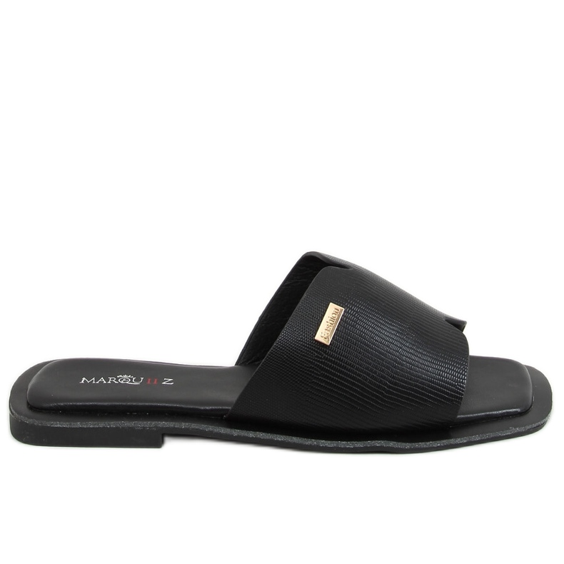 Černé dámské černé pantofle 3526 Black černá Černé dámské černé pantofle 3526 Black černá