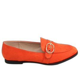 Oranžové dámské mokasíny GQ05 Orange pomerančový