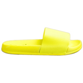 SHELOVET Neonové pantofle žluť