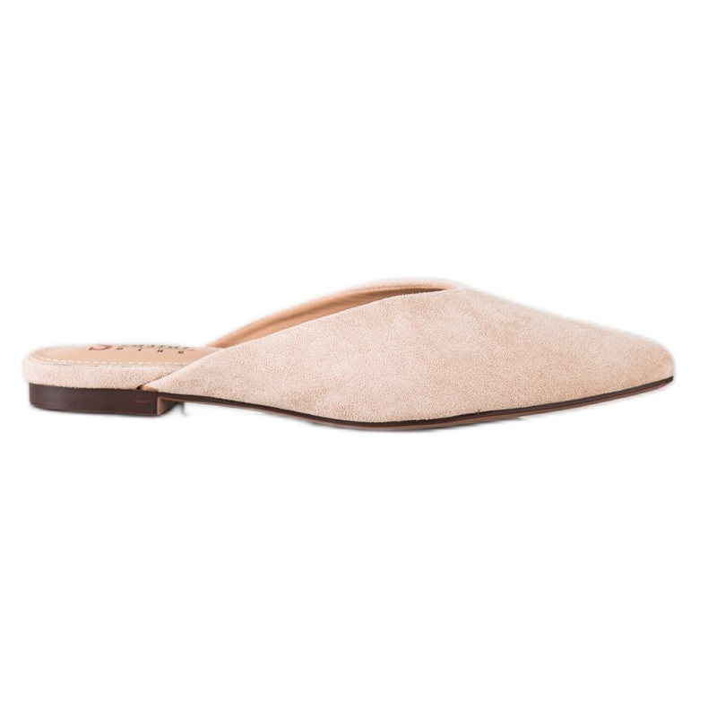 Seastar Pantofle Spitz Suede béžový