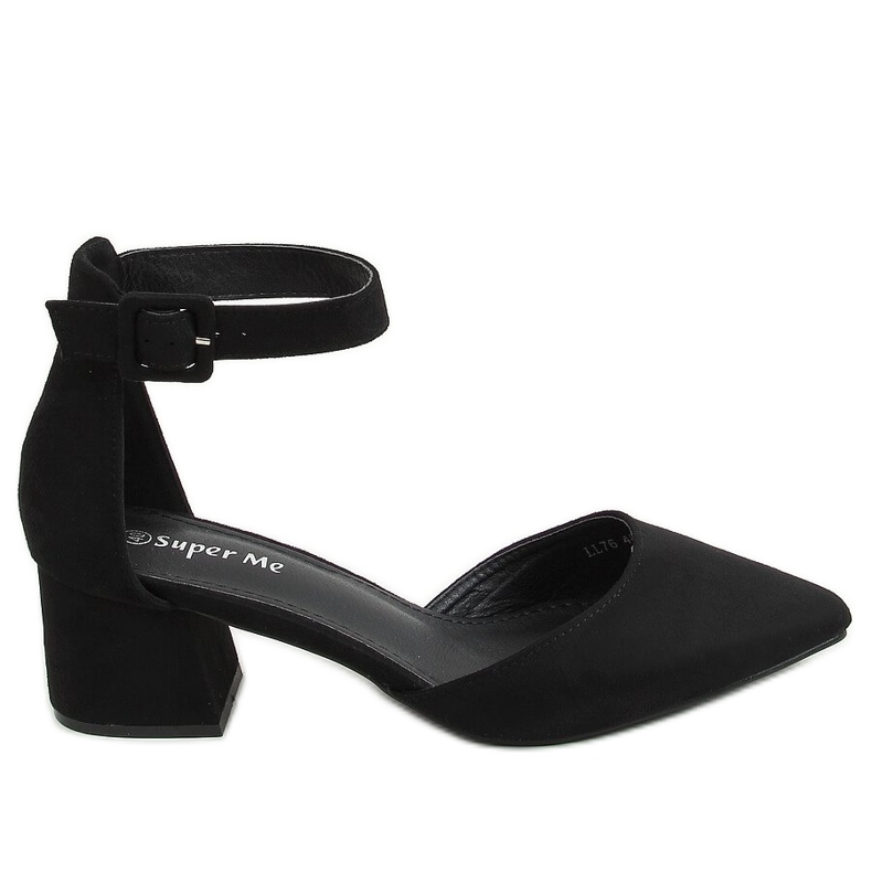 Lodičky na širokých podpatcích černé LL76 Black černá