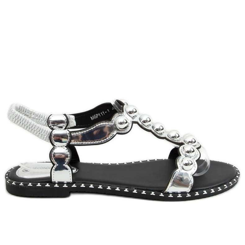 Stříbrné dámské sandály M6P111-1 Silver stříbrný