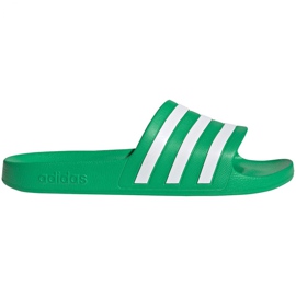 Zelené pantofle Adidas Adilette Aqua FY8048 bílý zelený