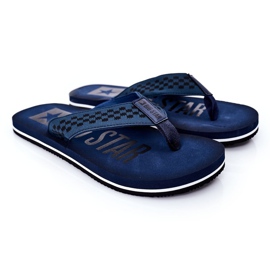Pánské žabky Big Star HH174812 Navy blue námořnická modř