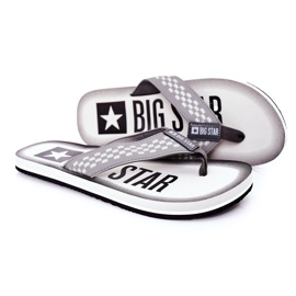 Pánské pantofle Žabky Big Star HH174813 Šedá Pánské pantofle Žabky Big Star HH174813 Šedá
