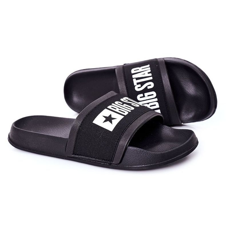 Pánské černé pantofle Big Star HH174831 černá