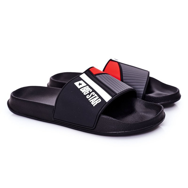 Pánské černé pantofle Big Star HH174836 černá