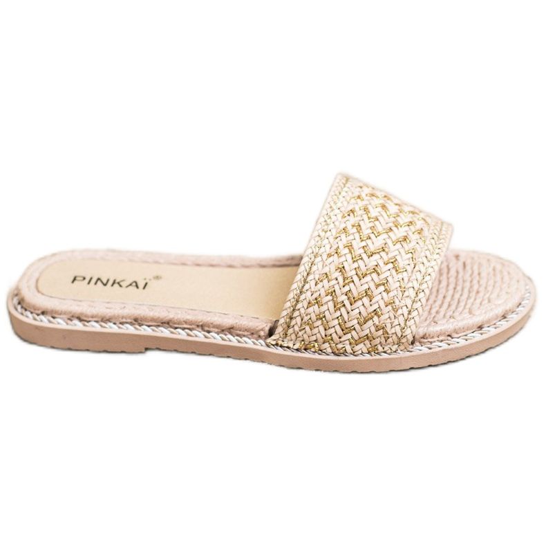 SHELOVET Neformální pletené pantofle béžový