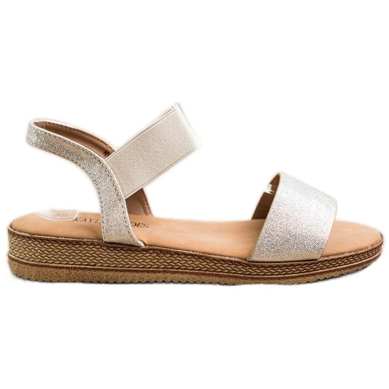Kayla Golden Slip On Sandály zlatý