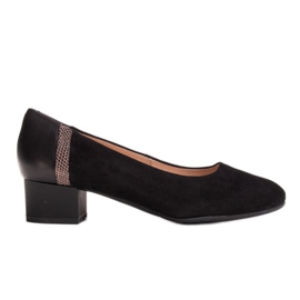 Marco Shoes Pohodlné lodičky na nízkém podpatku černý
