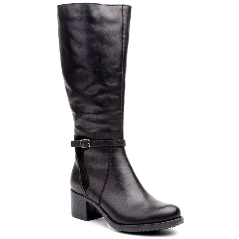 Marco Shoes Pohodlné dámské kozačky 0928K do mrazivých dnů černá