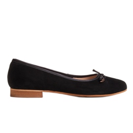 Marco Shoes Semišové balerínky 1152P v černé barvě černý