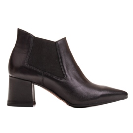 Marco Shoes Tenké a nízké kozačky 1325B s gumou černý