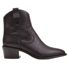 Marco Shoes Černé kovbojské boty 1403B Marco černý