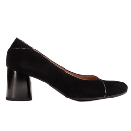 Marco Shoes Pohodlné černé lodičky Marco 1729P černý