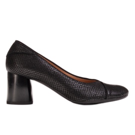 Marco Shoes Pohodlné černé lodičky Marco 1729P černá Marco Shoes Pohodlné černé lodičky Marco 1729P černá