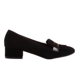 Radoskór Klasické černé dámské boty pro širší nohu černá