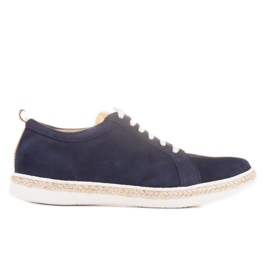 Marco Shoes Sportovní tenisky z přírodního semiše námořnická modř