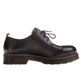 Marco Shoes Černé dámské boty na tlustém průhledném dně černý