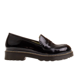 Marco Shoes Černé dámské boty na tlustém průhledném dně černý