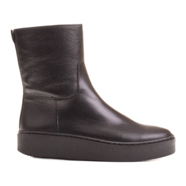 Marco Shoes Pohodlné boty Marco s plochým dnem černý