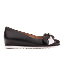 Marco Shoes Pohodlné polobotky se skrytým klínkem černá Marco Shoes Pohodlné polobotky se skrytým klínkem černá
