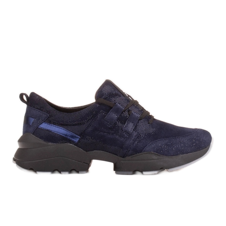 Marco Shoes Sportovní tenisky z kvalitního přírodního semiše modrý Marco Shoes Sportovní tenisky z kvalitního přírodního semiše modrý