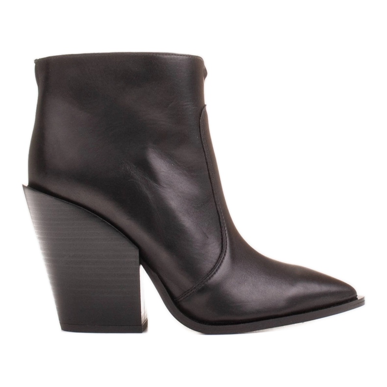 Marco Shoes Dámské kovbojské boty z přírodní kůže černá