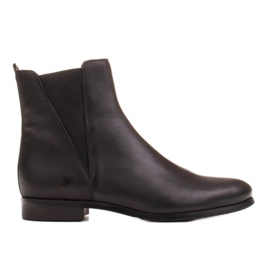 Marco Shoes Ploché 1284B Marco boty s gumou černý