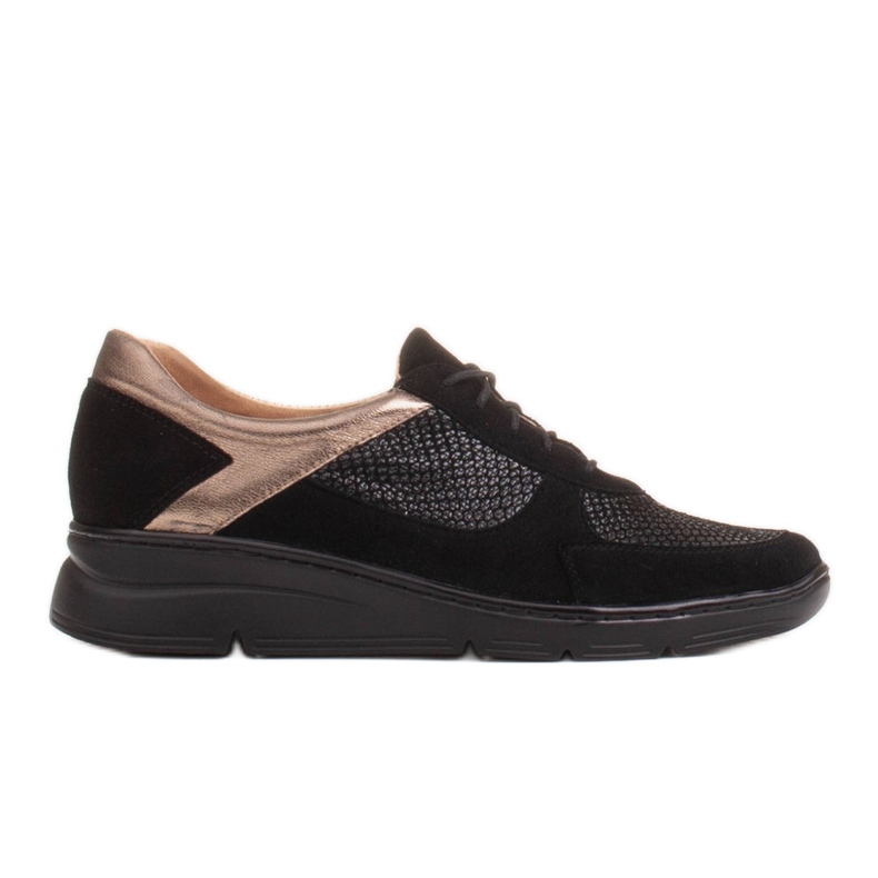 Radoskór Pohodlné boty pro širší nohu na lehké podrážce černá