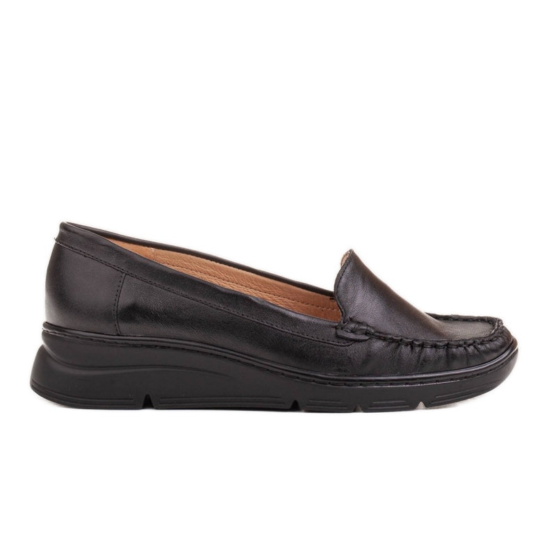 Radoskór Pohodlné černé dámské boty pro širší nohu černá